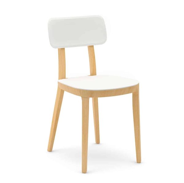 Porta Venezia Side Chair DeFrae Contract Furniture White
