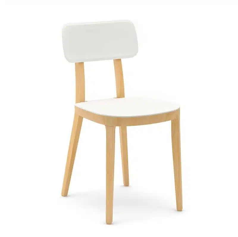 Porta Venezia Side Chair DeFrae Contract Furniture White