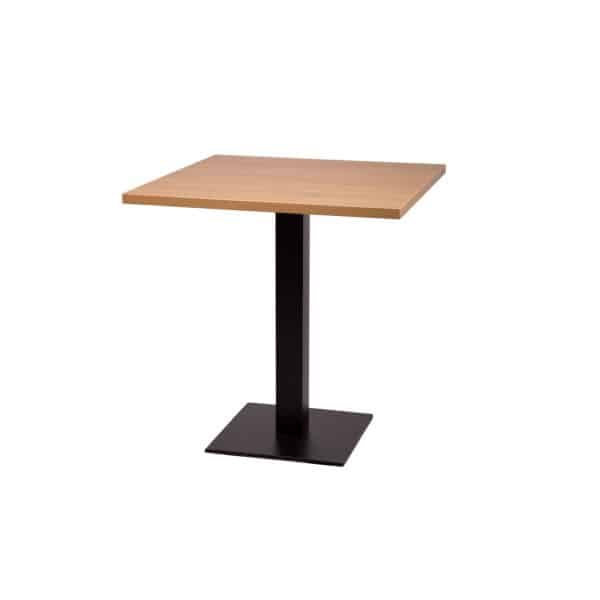 Premium Laminate 25mm Tabletop Oak 700mm square with forza base
