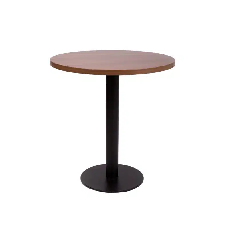 Premium Laminate 25mm Tabletop Walnut forza round table base