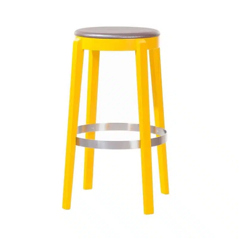 Punton Bar Stool 691 DeFrae Contract Furniture Yellow