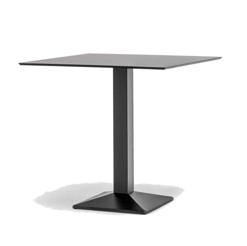 Quadra Table Base Steel Column Pyramid Base Pedrali at DeFrae Contract Furniture Black