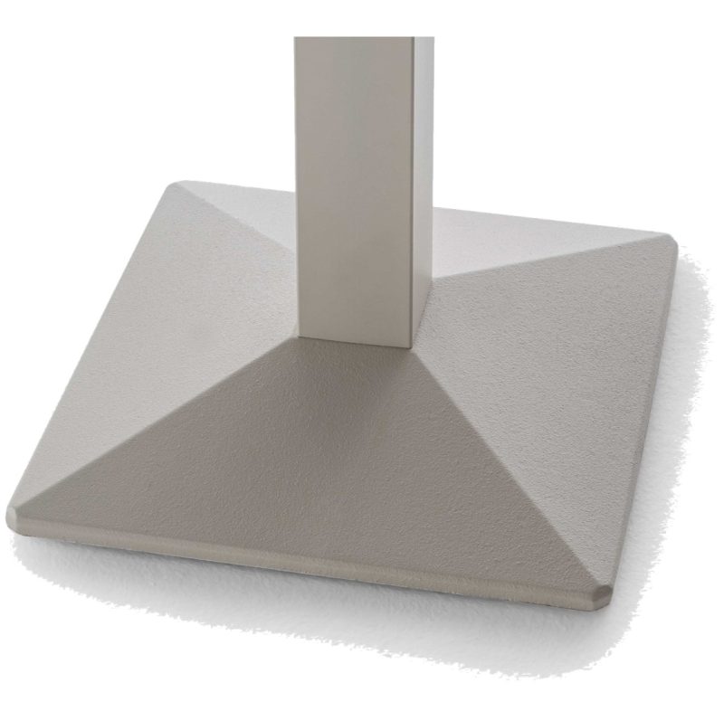 Quadra Table Base Steel Column Pyramid Base Pedrali at DeFrae Contract Furniture Close Up