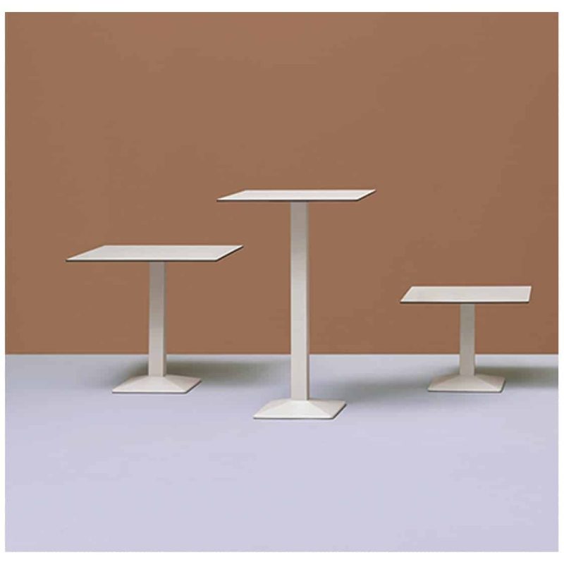 Quadra Table Base Steel Column Pyramid Base Pedrali at DeFrae Contract Furniture Coffee Dining and Poseur Height