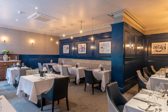 Restaurant Furniture at Marco Pierre White Folkestone by DeFrae Contract Furniture