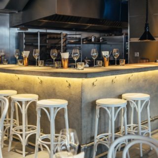 Restaurant furniture by DeFrae Contract Furniture at Le Bab London