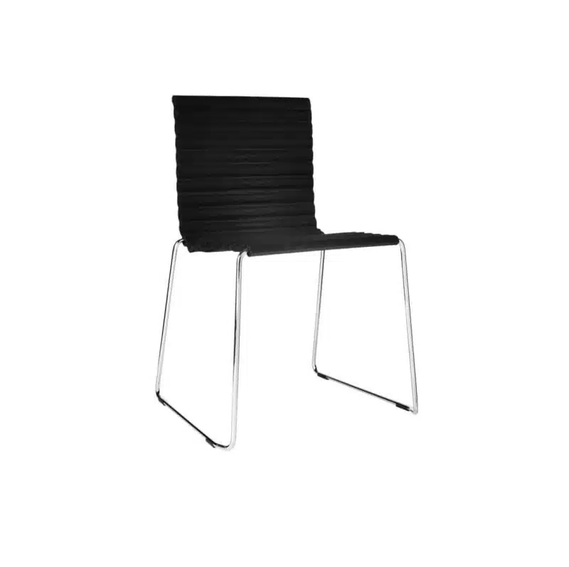 Rib Side Chair Eco Friendly Johanson Design at DeFrae Contract Furniture Sled Base