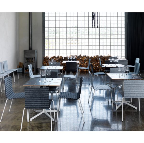Rib Side Chair Eco Friendly Johanson Design at DeFrae Contract Furniture in situ