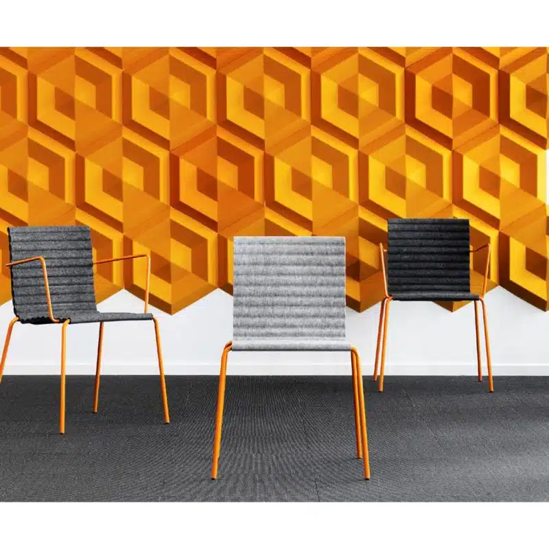 Rib Side Chair Eco Friendly Johanson Design at DeFrae Contract Furniture range