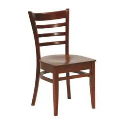 Rimini Classic Wood Chair DeFrae Contract Furniture Walnut