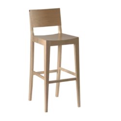 Robyn Bar Stool All Wood Chair DeFrae Contract Furniture