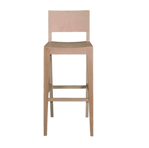 Robyn Bar Stool All Wood Chair DeFrae Contract Furniture