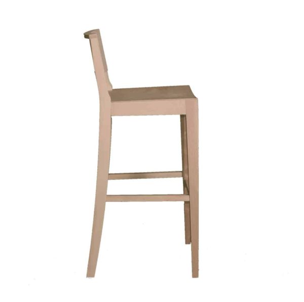 Robyn Bar Stool All Wood Chair DeFrae Contract Furniture