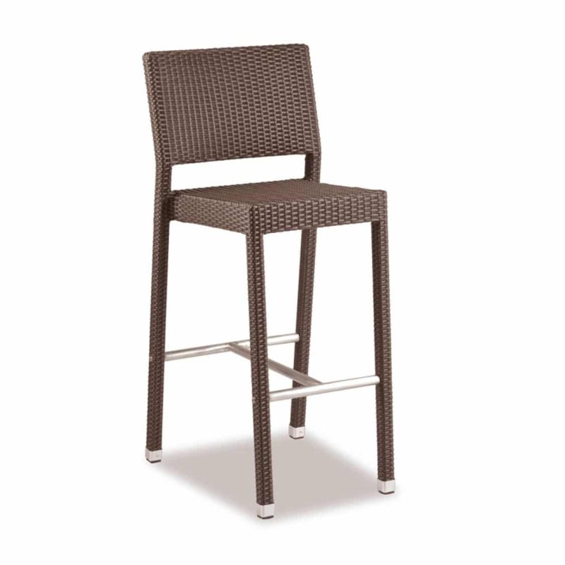 Rosa Bar Stool Rattan Outside Chair DeFrae Contract Furniture MochaRosa Bar Stool Rattan Outside Chair DeFrae Contract Furniture Mocha