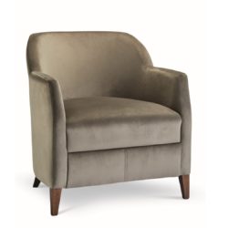 Rush Lounge Chair with classic legs at DeFrae Contract Furniture