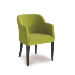 Rush armchair with classic legs at DeFrae Contract Furniture Green