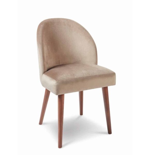 Rush side chair with round legs at DeFrae Contract Furniture