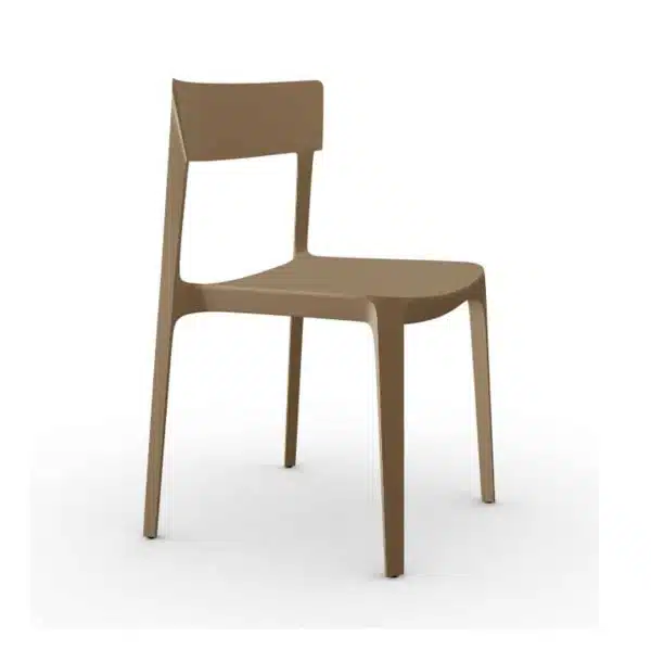 Skin Side Chair Calligaris at DeFrae Contract Furniture Brown