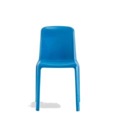 Snow Side Chair Stackable Outdoor Chair Pedrali at DeFrae Contract Furniture Blue
