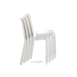Snow Side Chair Stackable Outdoor Chair Pedrali at DeFrae Contract Furniture White