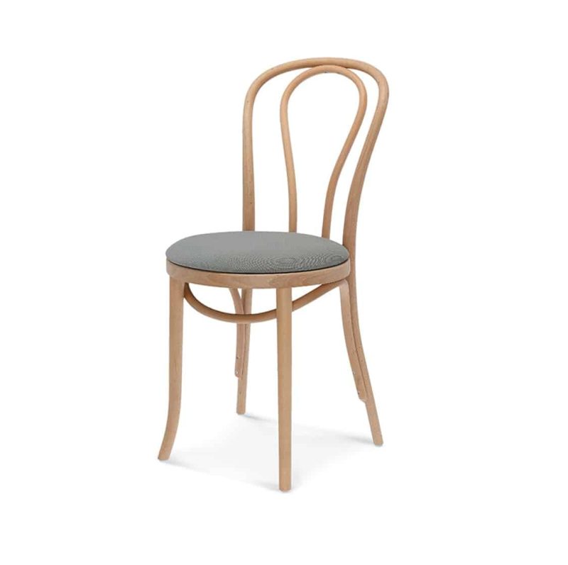 Soho side chair 10 classic bentwood chair DeFrae Contract Furniture upholstered seat