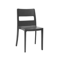 Sol Side Chair DeFrae Contract Furniture Outside Anthracite