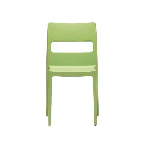 Sol Side Chair DeFrae Contract Furniture Outside Green