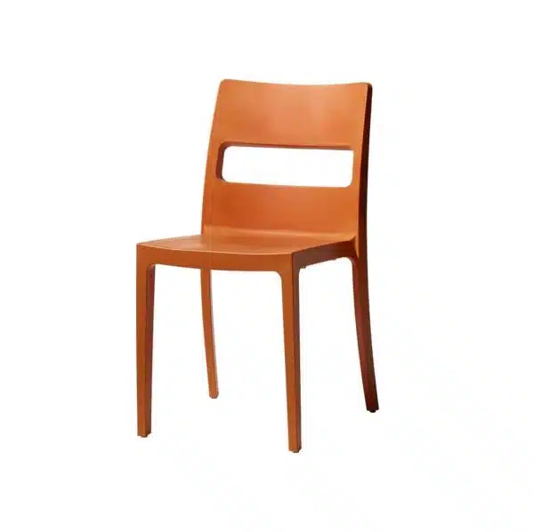Sol Side Chair DeFrae Contract Furniture Outside Tan