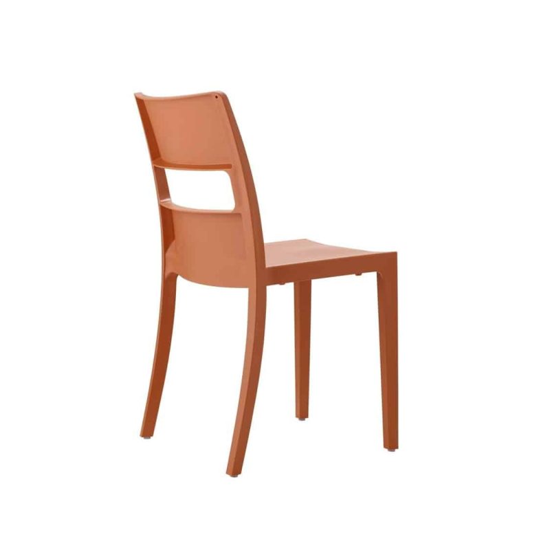 Sol Side Chair DeFrae Contract Furniture Outside Tan Back