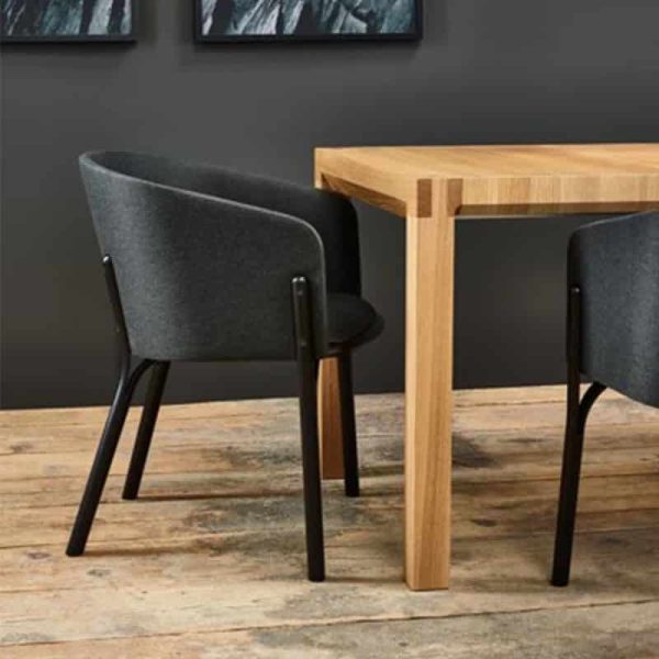 Split Armchair from Ton at DeFrae Contract Furniture in situ