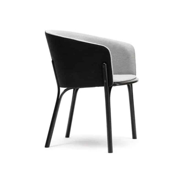 Split Armchair from Ton at DeFrae Contract Furniture side view