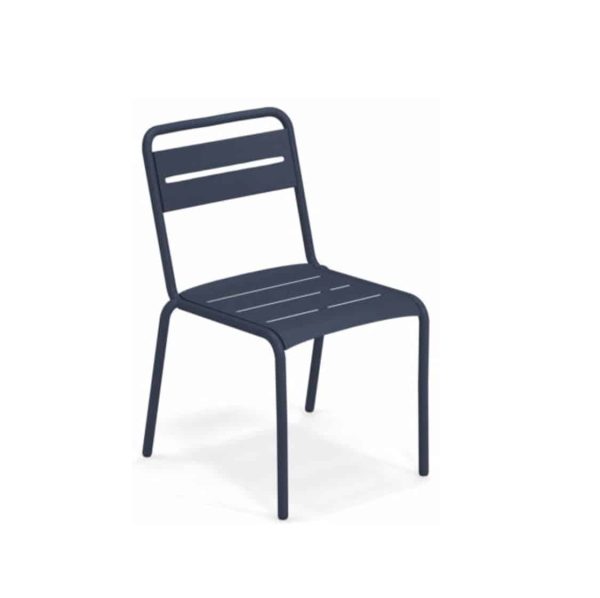 Star Side Chair Steel Dark Blue 48