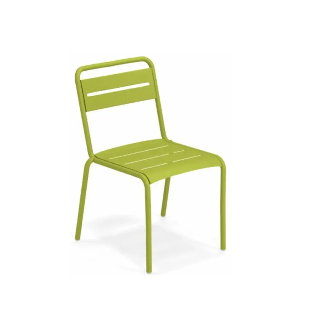 Star Side Chair Steel Green 60