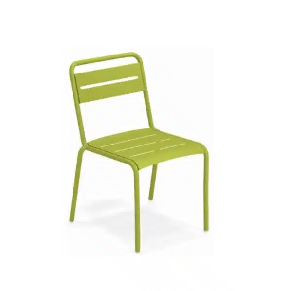 Star Side Chair Steel Green 60