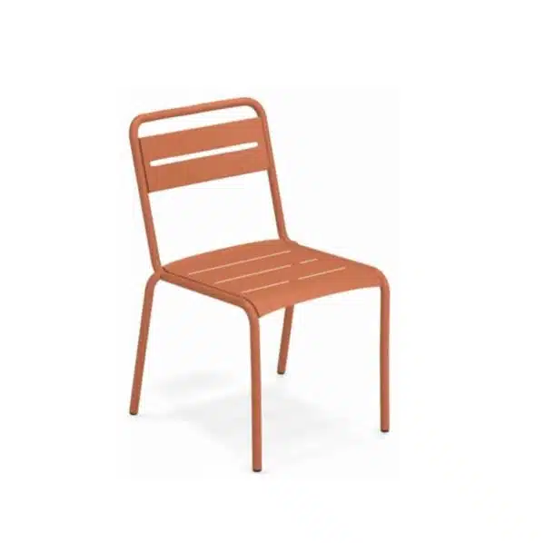 Star Side Chair Steel Maple Red 26