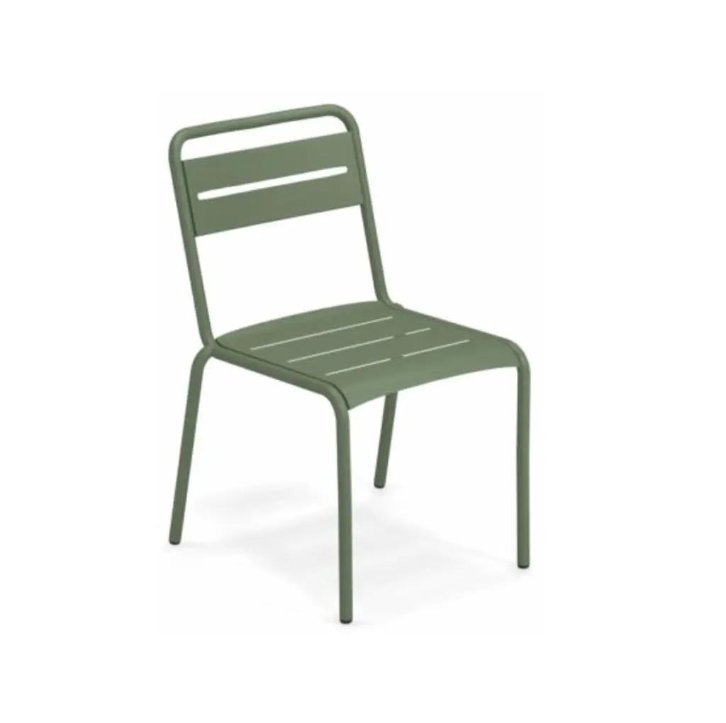 Star Side Chair Steel Military Green 17
