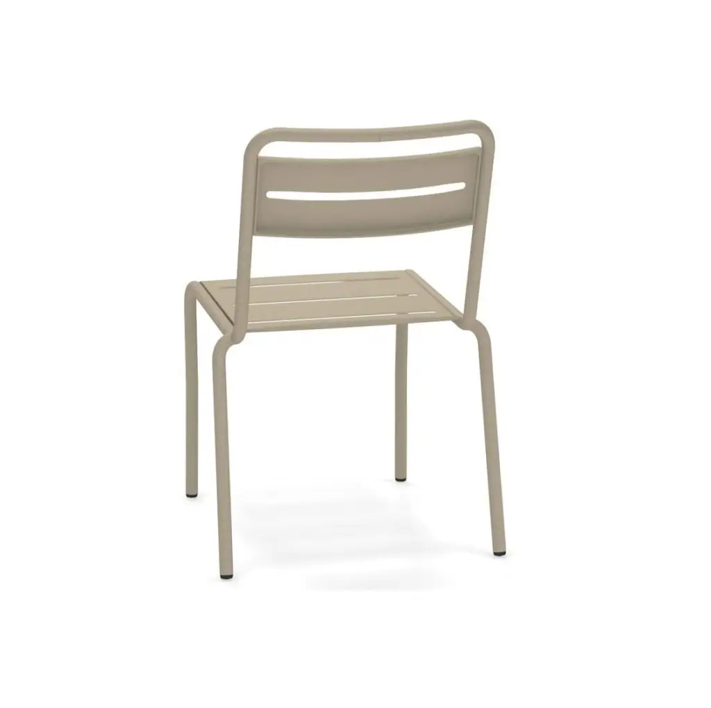 Star Side Chair Steel Taupe 71 Back View