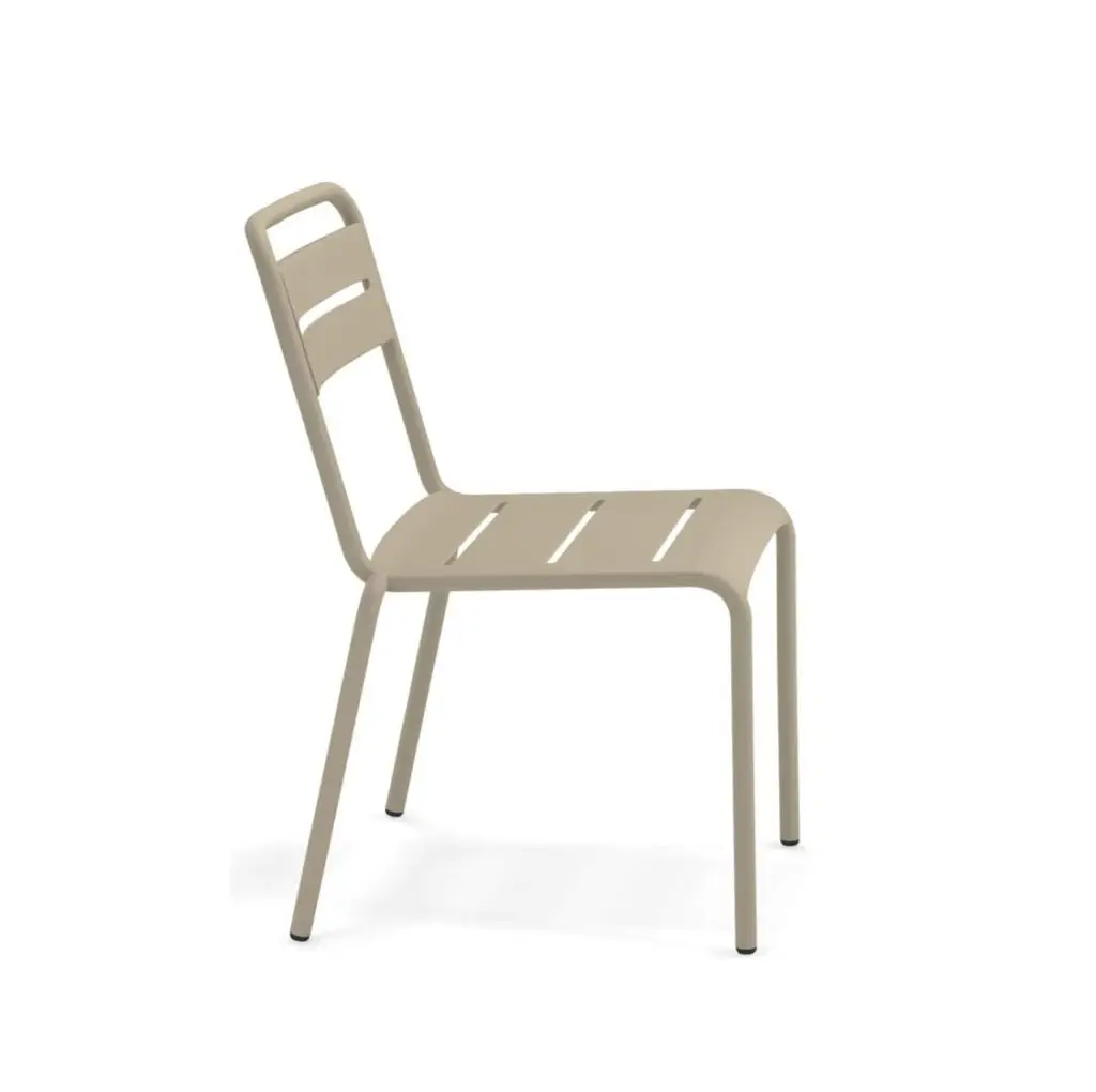 Star Side Chair Steel Taupe 71 Side View