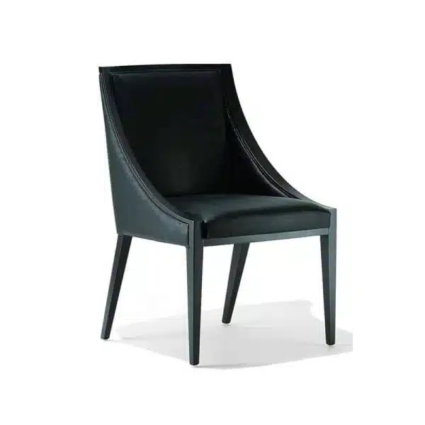 Toulose side chair DeFrae Contract Furniture Black