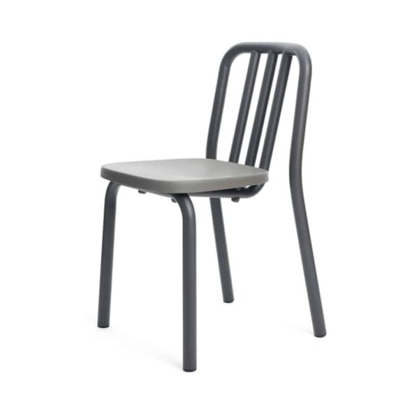 Tube side chair available at DeFrae Contract Furniture Black Mobles114