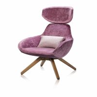 X Big 2 Chair by DeFrae Contract Furniture with cushion