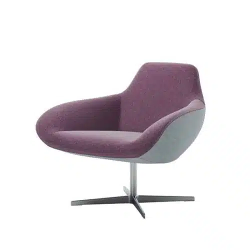 X Big Chair by DeFrae Contract Furniture Swivel base