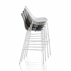 X Stool Metal Frame DeFrae Contract Furniture Stackable