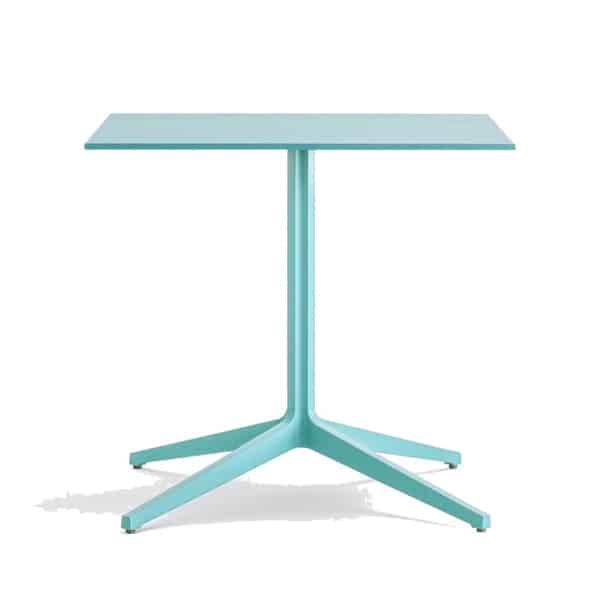 Ypsilon 4 4795 table base by Pedrali at DeFrae Contract Furniture aqua AZ100E finish