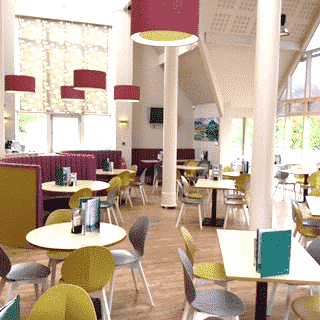 Waterview Restaurant Tittesworth Water Visitor Centre Restaurant furniture by DeFrae Contract Furniture