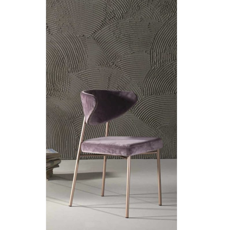 Albie side chair with brass frame DeFrae Contract Furniture Ivy Side Chair Laco 2