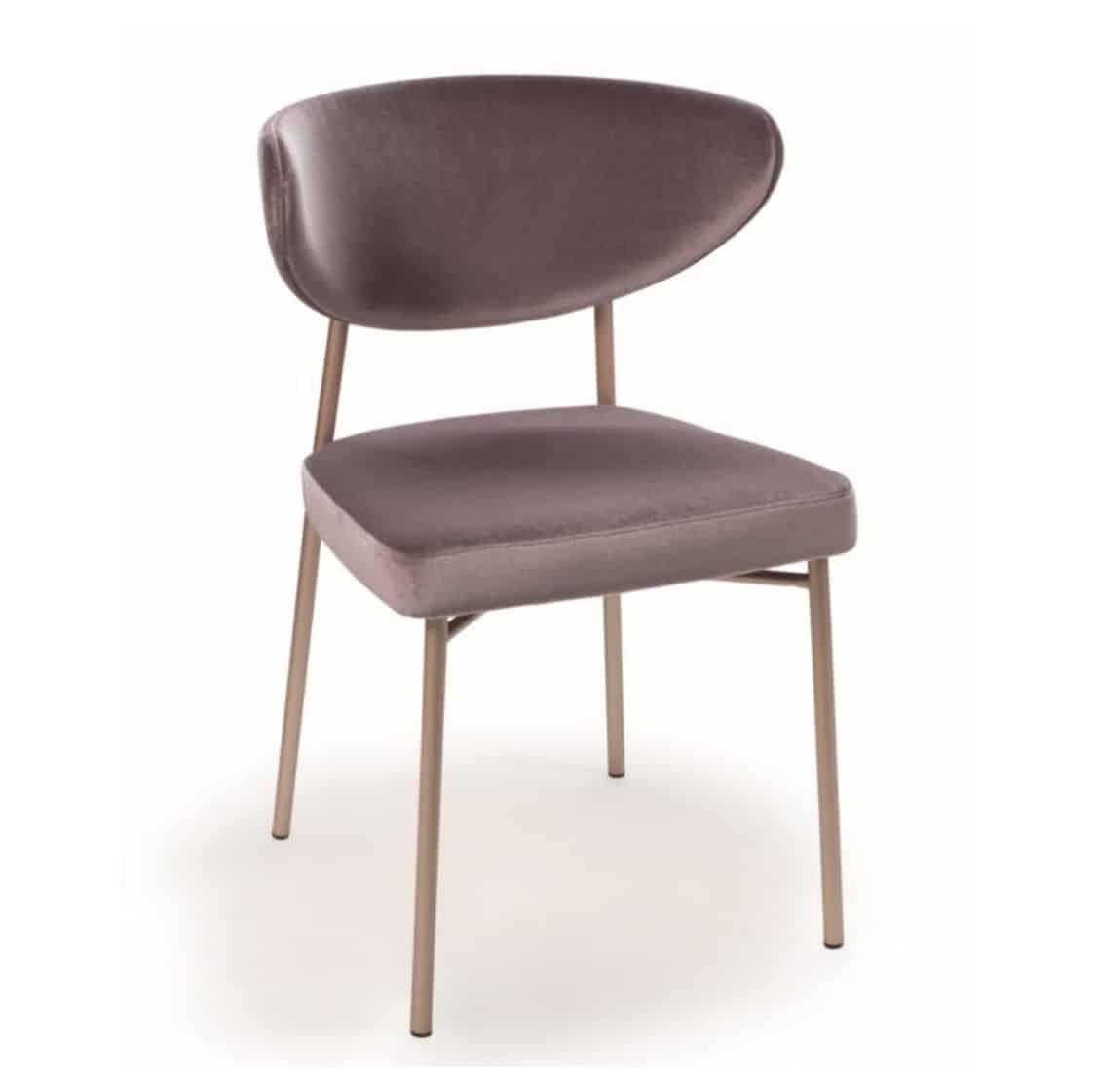 Albie side chair with brass frame DeFrae Contract Furniture Ivy Side Chair Laco 3