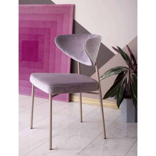 Albie side chair with brass frame DeFrae Contract Furniture Ivy Side Chair Laco