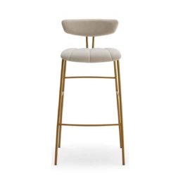 Amy Bar Stool Laco WS Brass Gold Frame DeFrae Contract Furniture