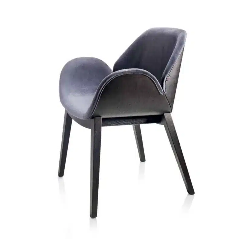 Angel Armchair Lips Alma Design DeFrae contract furnirure side view